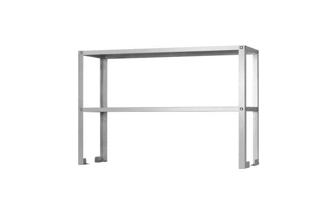 Полка-надстройка настольная ПННн - 1200*300*800 ""Norma Inox", нерж., 2 уровня